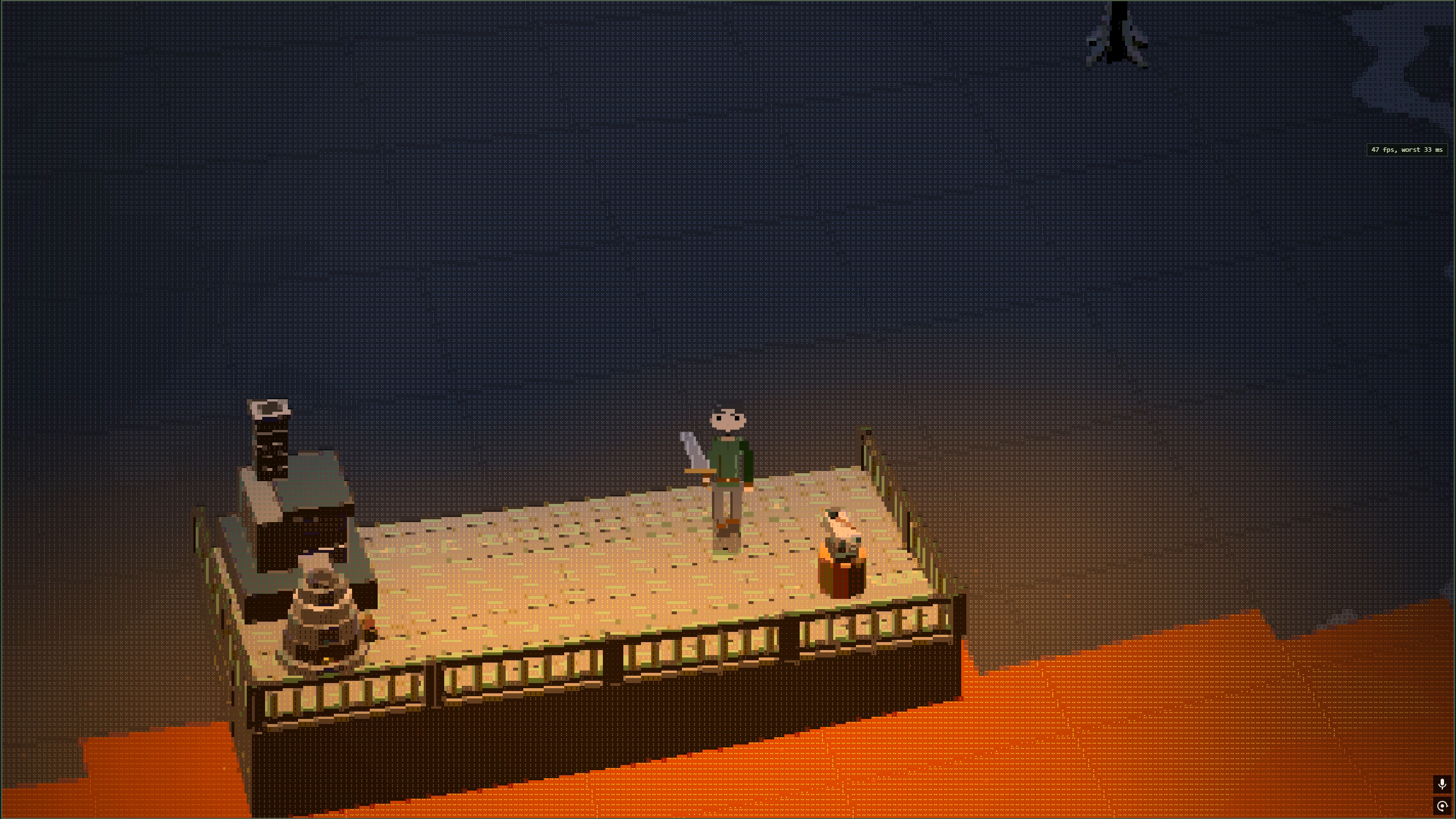 Asciilands gameplay: Smithing & tempering
