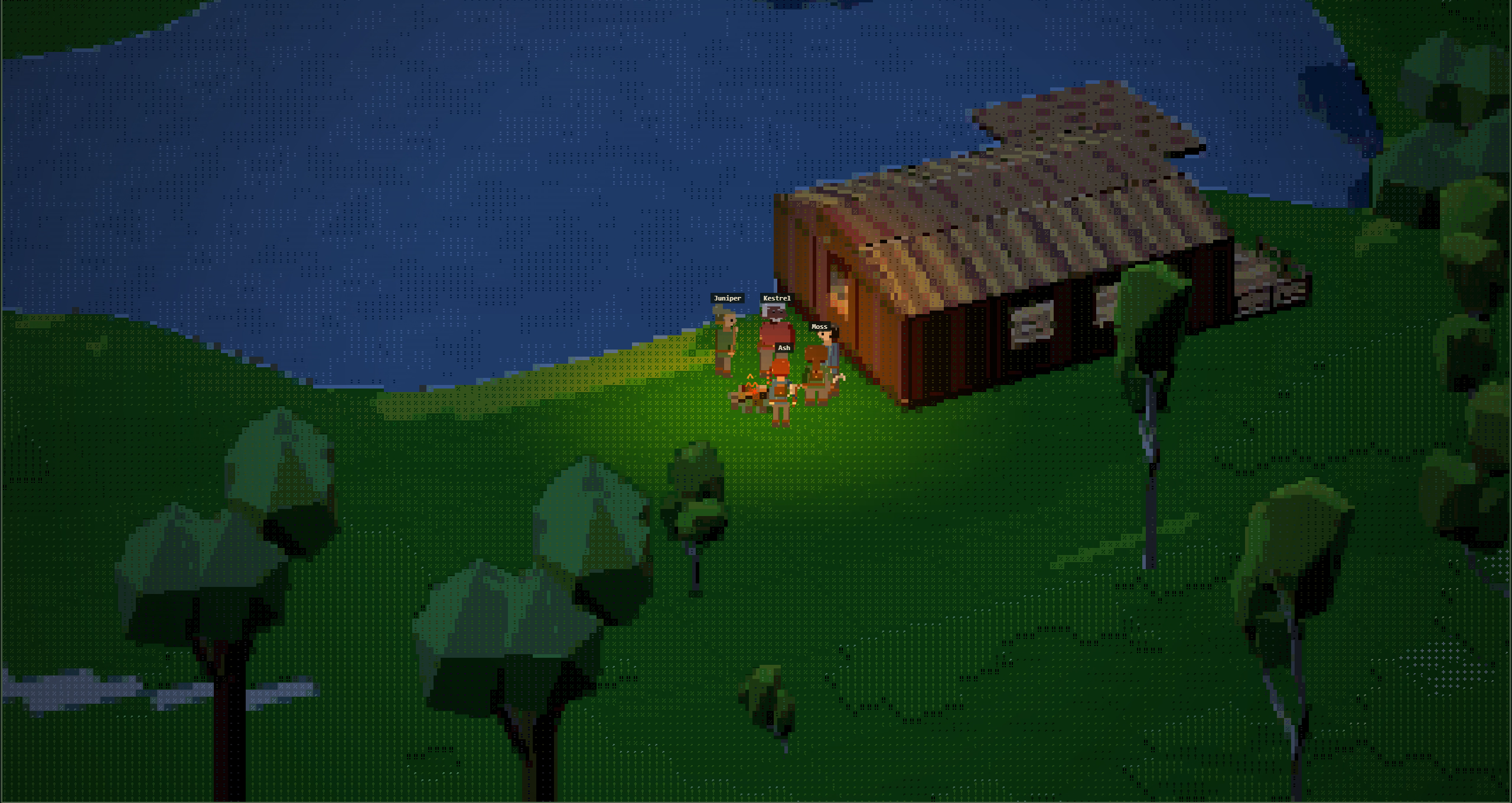 Asciilands gameplay: Death & recovery